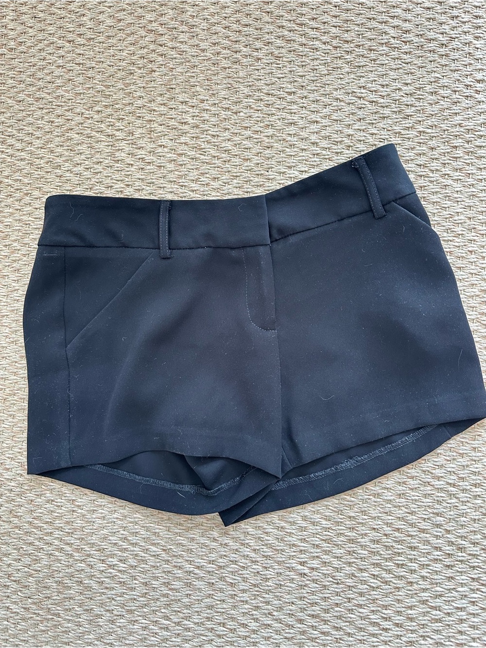 DREW Black High-Waist Tailored Women's Shorts
